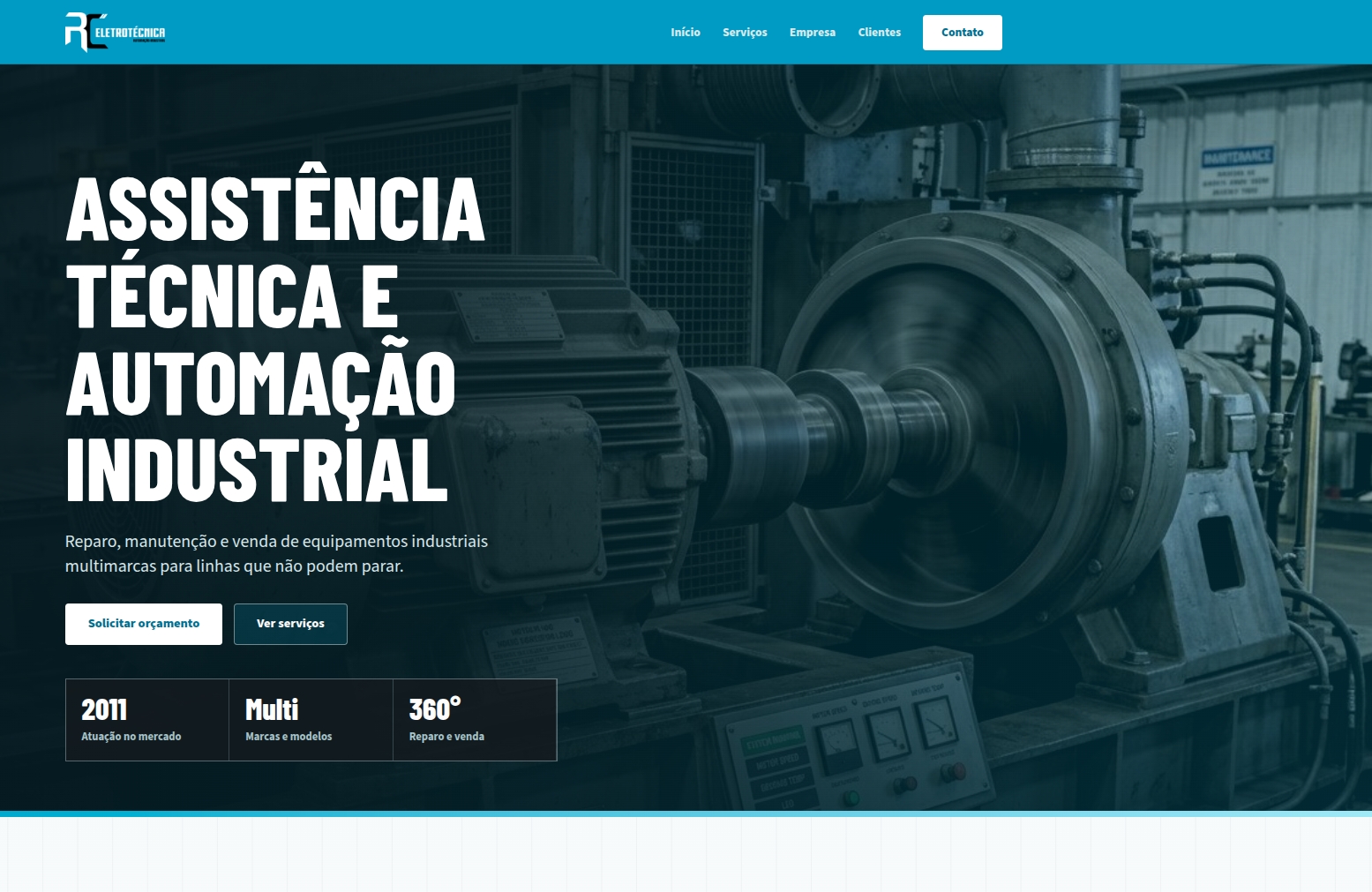 Site da RC Eletrotécnica